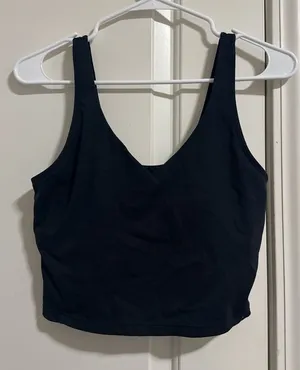 Athletic Black Tank Top for Women thumbnail 1