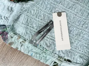 Anthropologie The Peregrine Square-Neck Midi Dress Butterfly Print Size M NWT thumbnail 10