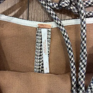 Free People My Girl Houndstooth Mini Dress Size 0 - $108 Effortless Quiet Luxury thumbnail 4