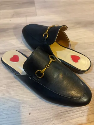 Women’s Black Leather Mule with Gold Horsebit Accent size 4.5 thumbnail 9