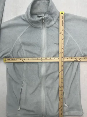 Columbia Sportswear Womens Gray Fleece Full Zip Active Outdoors Jacket Medium thumbnail 7