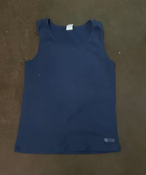 Champion L Blue Ribbed Sports Top thumbnail 1