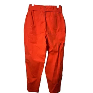 Women's High-Rise Tapered Ankle Tie-Front Pants - A‎ New Day Orange Size 4 thumbnail 9
