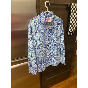 Lilly Pulitzer UPF 50+Skipper Popover‎ Multicolor Activewear pullover Small new thumbnail 4