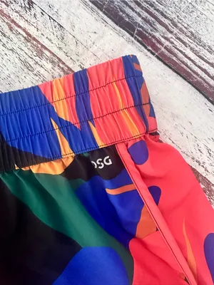 DSG High Rise Stride Performance Shorts in Tropical Print thumbnail 3