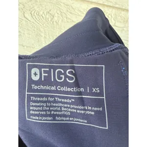 FIGS High Waisted Yola Scrub Pants Navy Blue Technical Collection Size XS thumbnail 6