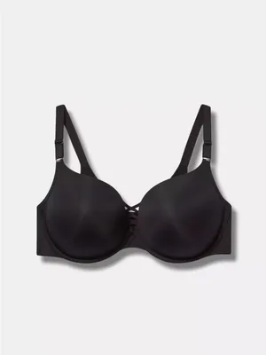 Torrid XO Plunge Push-Up Bra 42DDD Rich Black 360 Back Smoothing NWT NEW thumbnail 5