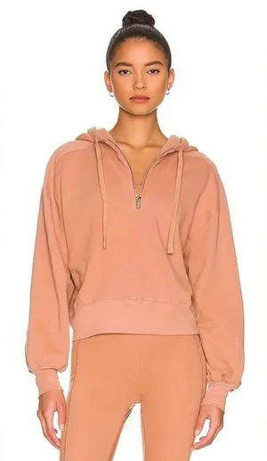 Revolve WELL BEING BEING‎ WELL size small Avalon half zip hoodie organic cotton thumbnail 1