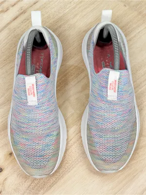 Skechers Relaxed Fit D’Lux Walker Knit Sneakers Rainbow Women 8.5 Slip On thumbnail 4