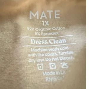 MATE the Label Organic Comfort Crop Tank size 1X thumbnail 3