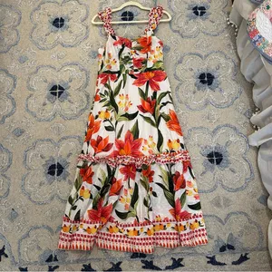Farm Rio Cashew Garden Midi Dress thumbnail 2