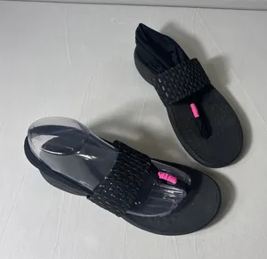 Vionic Sandals Womens Size 8 Black & Pink‎ Serena Tia Slingback Flip Flops thumbnail 1
