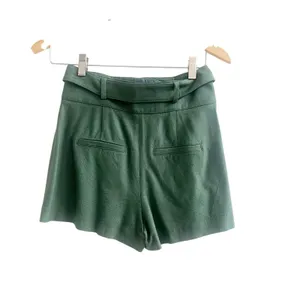 Veronica Beard Pine Shorts Womens 00 Green Viscose High Waisted Sophisticated thumbnail 4