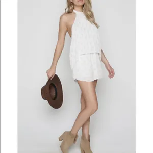 L*SPACE Kelly Native Geo Romper in Ivory size small thumbnail 2