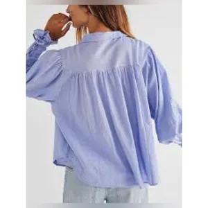 Free People Kiss Kiss Oversized Blouse XS thumbnail 3