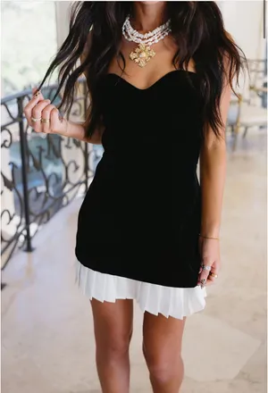 Triple threads dress Black thumbnail 1