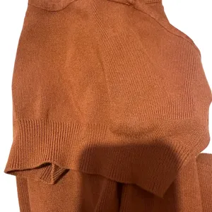 Women’s Two Piece Set Brown Dress Cami Top High Side Slit Bodycon Long S… thumbnail 4