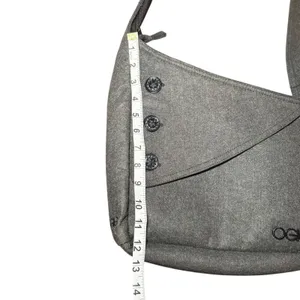 OGIO Charcoal Gray‎ Shoulder Wool Messenger Bag Boho Casual Crossbody Everyday thumbnail 8