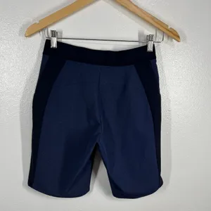 Salomon Athletic Shorts Hiking Running Zip‎ Pockets Blue Black Size 4 Outdoors thumbnail 2