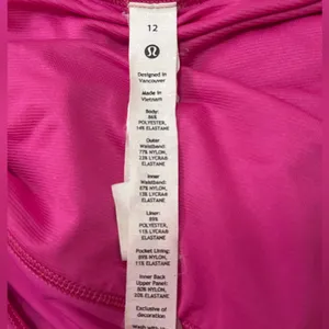 Lululemon Athletica Speed up mid rise shorts in sonic pink women’s size 12 thumbnail 4