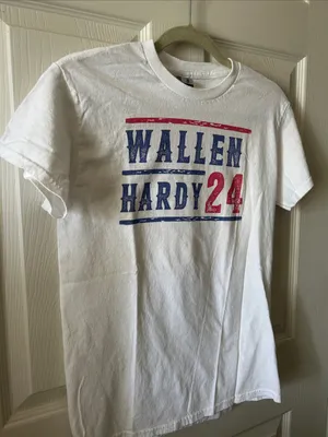 Wallen Hardy 24‎ Tee Graphic Morgan Wallen Cotton T-Shirt Sz S Concert Band Tee thumbnail 3