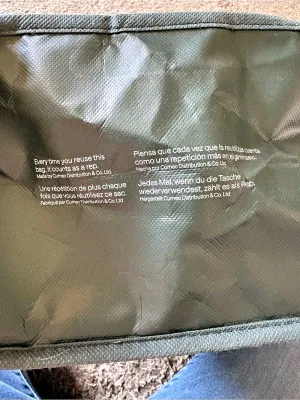 lululemon Reusable Shopping Bag Green Tote thumbnail 4