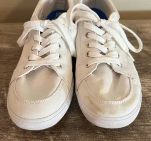 Keds White Canvas Sneakers Tennis Shoes Women’s Size 8.5 DIY Project thumbnail 3