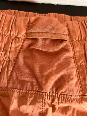 Free People Rust Orange High-Waist Athletic Shorts LG thumbnail 8