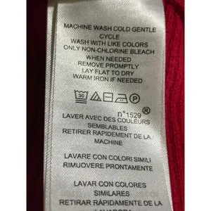 Lauren Ralph Lauren Ribbed Sweater Red Boat Neck Button Shoulder Women's Large thumbnail 9