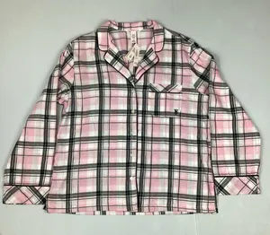 Victoria's Secret Plaid Pajama Top Lightweight Flannel Cotton Modal Med New with tag thumbnail 1