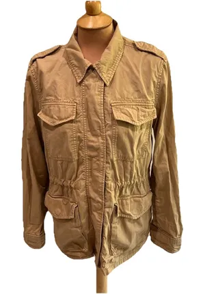 Gap Women's Khaki Utility Jacket‎ Safari Military Cotton Lightweight thumbnail 1