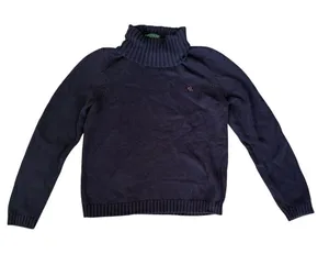 Ralph Lauren Women's Turtleneck Pullover Sweater Blue Size L‎ thumbnail 1