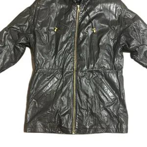 Wilsons Leather Women's Thinsulate‎ Hooded Parka Jacket black size Small 90s thumbnail 5