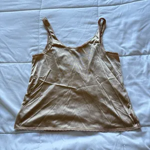 Vintage 90s‎ Y2K Cami Camisole Womens Size Small Tan Beige Boudoir Sexy Nylon thumbnail 5