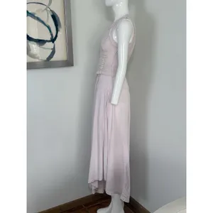 Anthropologie Daily Practice Forward Line Midi Tank Dress in Light Pink Size XXS thumbnail 3