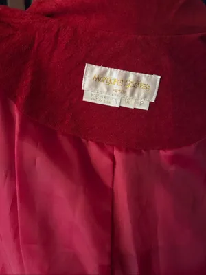 Red suede jacket size 12P stylish leather jacket thumbnail 3