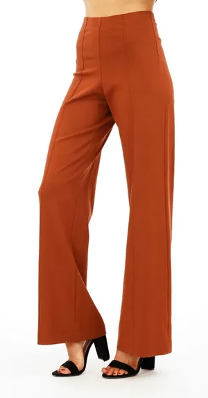 Veronica M Burnt Orange Flared Pants thumbnail 1