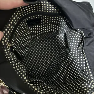 Kate Spade NY Carmen Black Nylon Convertible Fold Flap Satchel Bag w Crossbody thumbnail 9
