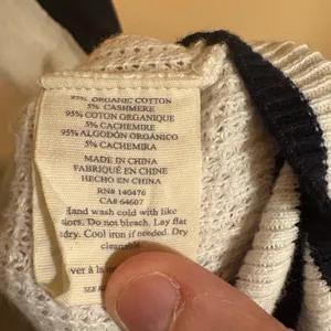 Faherty Throwback Waffle Crewneck Sweater in black & white thumbnail 6