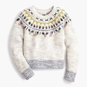 J. CREW x The Reeds Fuzzy Fair Isle Wool Blend Sweater Knitwear Pullover Small thumbnail 8