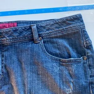 Y2k Denim‎ Distressed skirt size 14 thumbnail 7