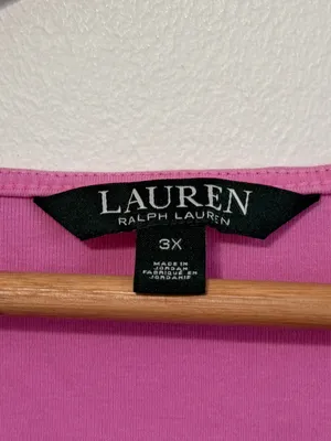 Ralph Lauren Pink T Shirt Women’s Size 3X Top thumbnail 3