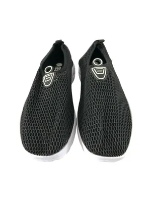 Fashion Womens Sneakers Water Shoes Fabric Slip On Mesh Black Size 37 US 6 thumbnail 2