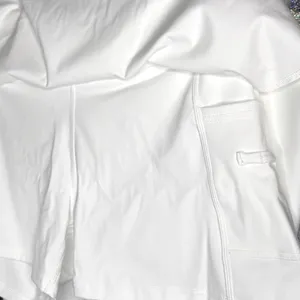 NWT Womens Tennis Skirt Set Built-In Shorts Scalloped Active Set White XS thumbnail 10