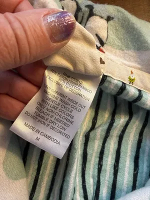 Munki Munki White Mint Green Penguin PJ Top Size M Medium Flannel thumbnail 7