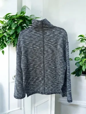 Free People We The Free Sunny Days Turtleneck Sweater Night Star Combo Small thumbnail 3