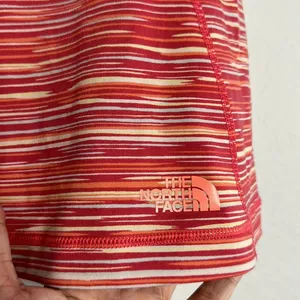The North Face Orange Stripe Athletic Nylon Tank Top Vapor Wick Medium thumbnail 3