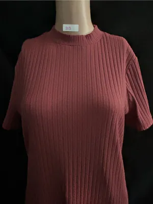 Forever 21+ Ribbed Short-Sleeve Midi Dress in Rose Pink 1X thumbnail 7