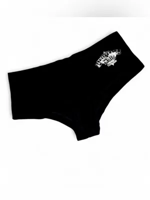 Pussycat Dolls Las Vegas Branded Black Rhinestone Boy Shorts Sz M NWT thumbnail 4