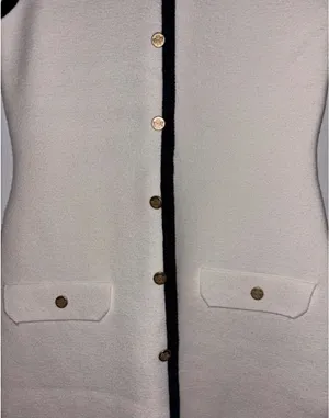Abercrombie & Fitch Knit Mini Dress With Gold Buttons Size Medium Tall thumbnail 2
